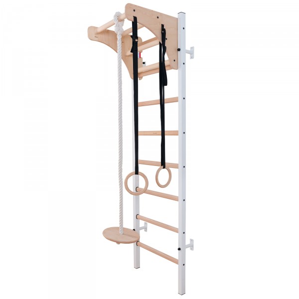 BenchK 211 + A076/A204 Series 2 200 Wall Bars + Wooden Pull Up Bar