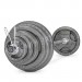 BodyMax 145Kg Olympic Cast Iron Tri-Grip Weight Set (7ft Bar)
