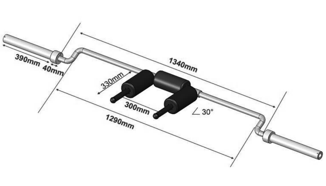 Olympic safety squat discount bar