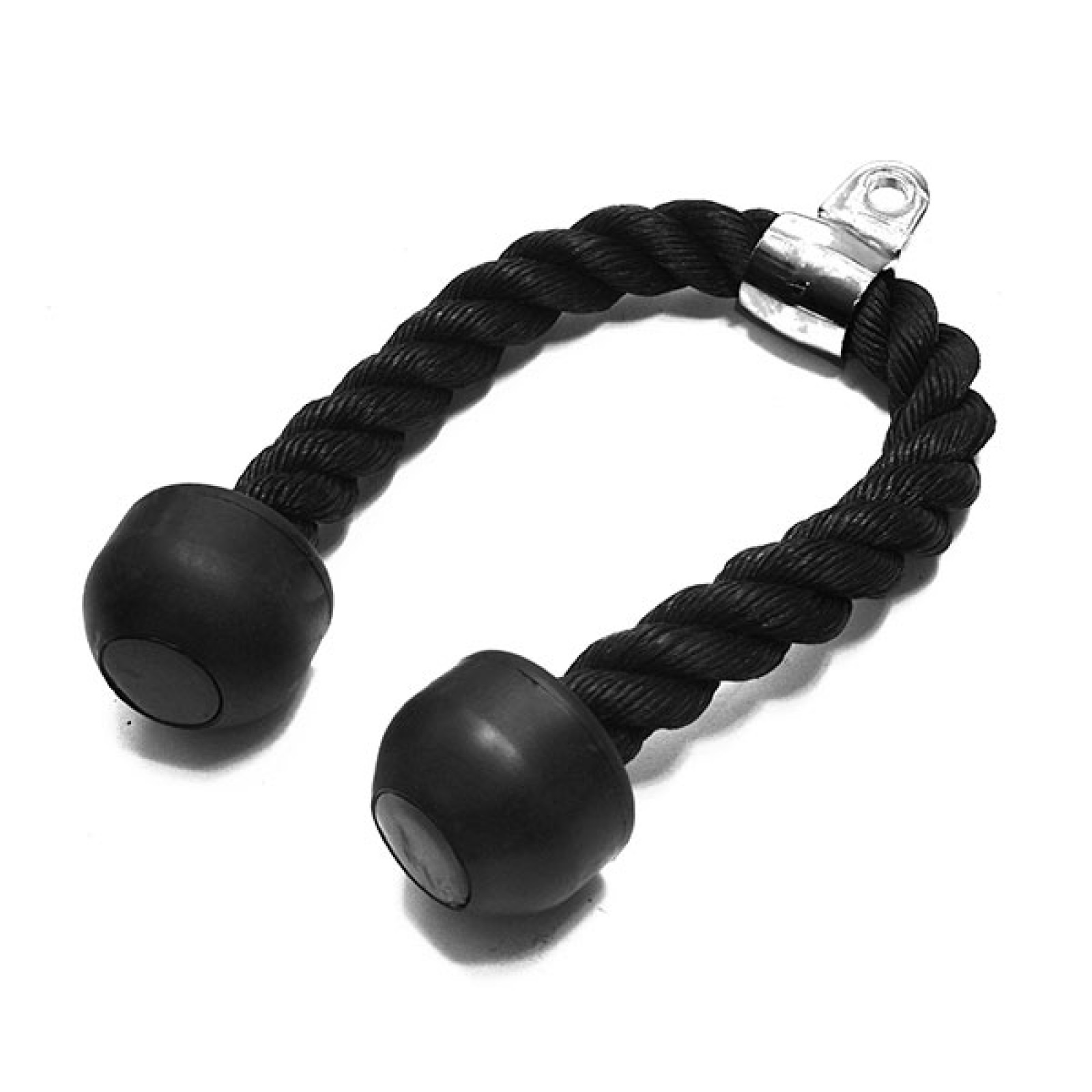 Home Gym Tricep Rope Handle Rubber Pull Down Bicep Cable Attachment Exercise UK 