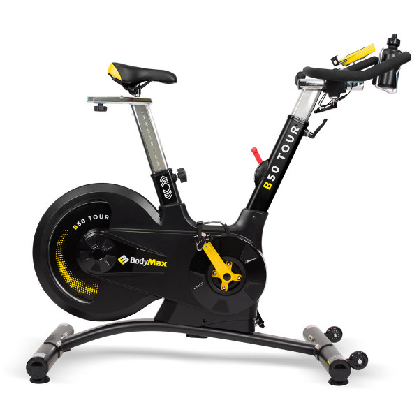 BodyMax B50 Tour Rear Wheel Indoor Cycle Exercise Bike - Yellow