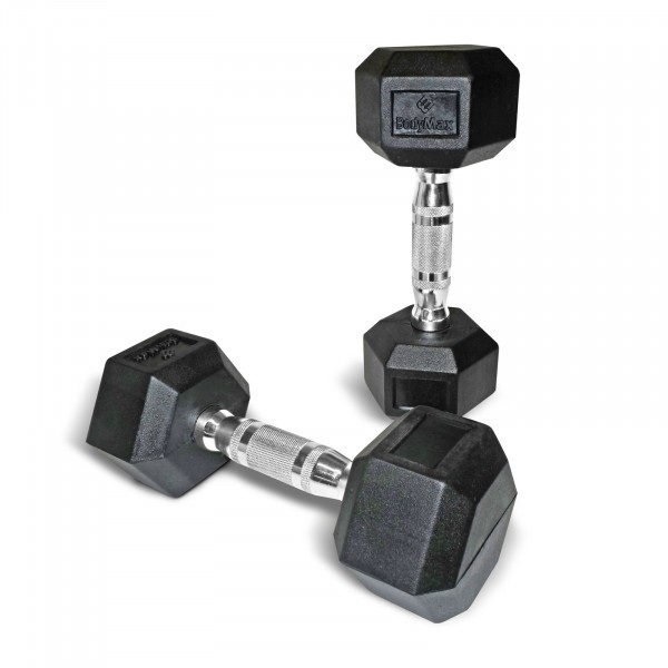 B-Stock BodyMax Rubber Hex Dumbbell Sets