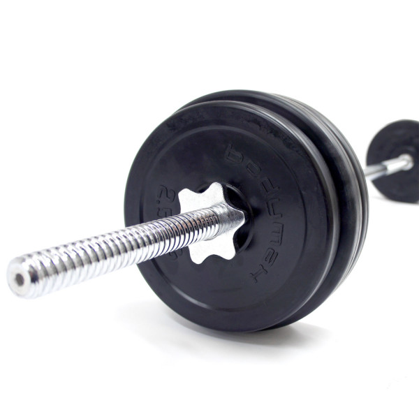 BodyMax Deluxe 30kg Rubber Barbell Kit