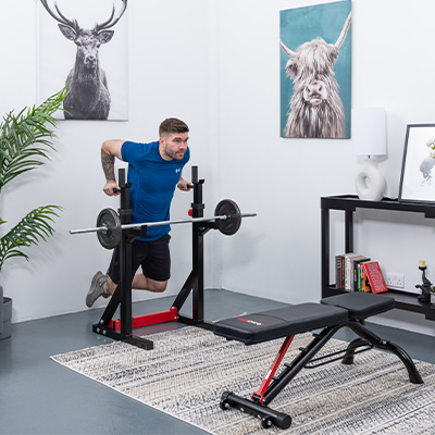 Bodymax bench best sale and rack