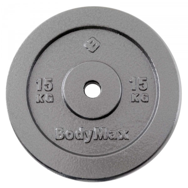 BodyMax Cast Iron 1" Standard Weight Plates - Light Grey