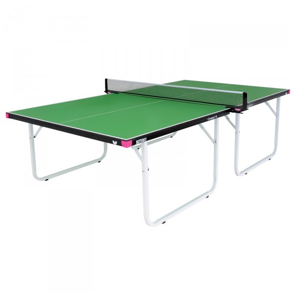 Butterfly Compact 19 Indoor Wheelaway Table Tennis Table Set Green - full view