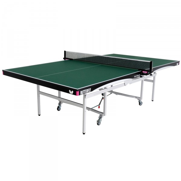 Butterfly Space Saver 22 Indoor Rollaway Table Tennis Table Green - full view