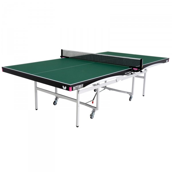 Butterfly Space Saver 25 Indoor Rollaway Table Tennis Table Green - full view