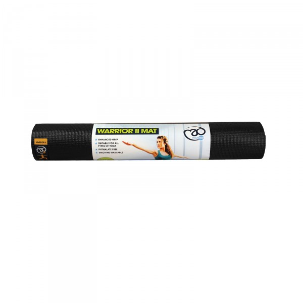 Experience ultimate comfort with the Yoga-Mad Warrior Yoga Mat II's ideal 4mm thickness.