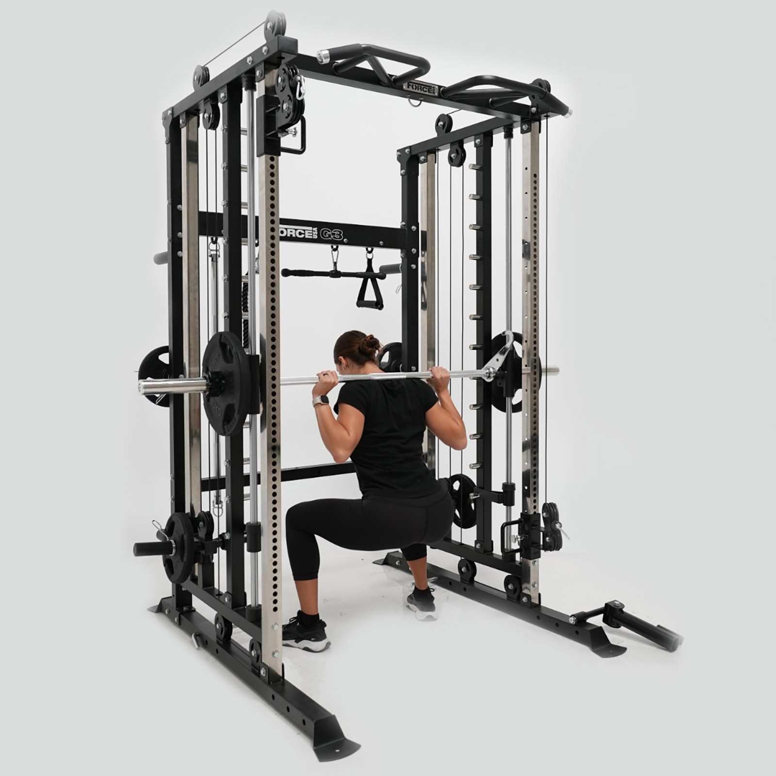 Smith machine in use