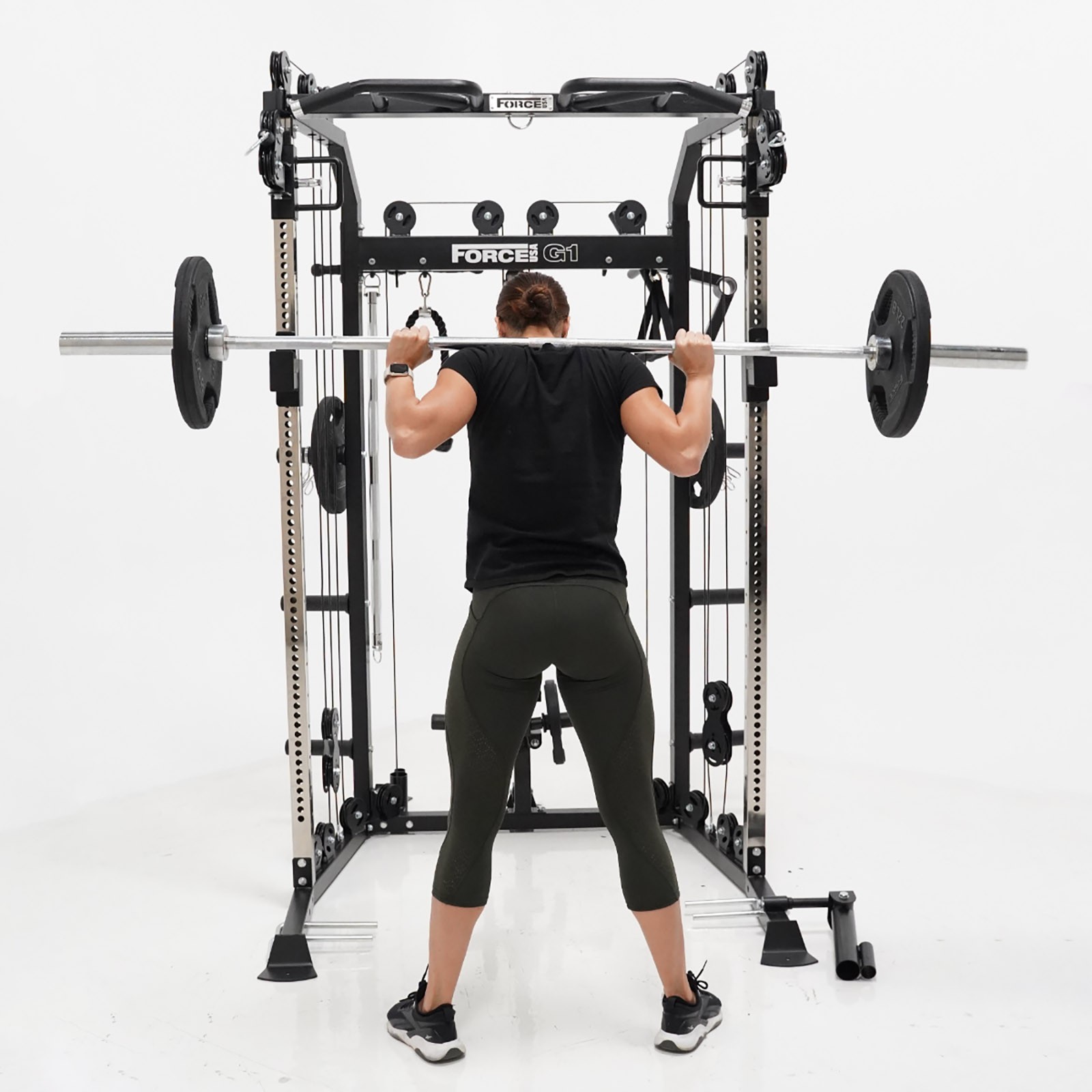 power rack in use