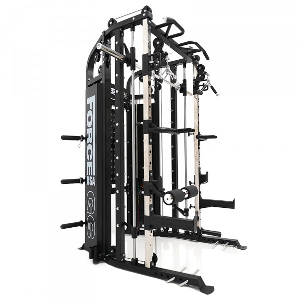 Achieve leg strength from various angles using a non-slip Leg Press attachment.
