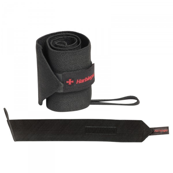 Experience enhanced wrist support with the Harbinger Pro Thumbloop Wrist Wraps 20" Black.