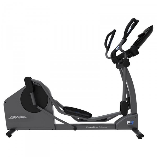 Enjoy quiet workouts with WhisperStride™ technology on the Life Fitness E3 Elliptical Cross Trainer.