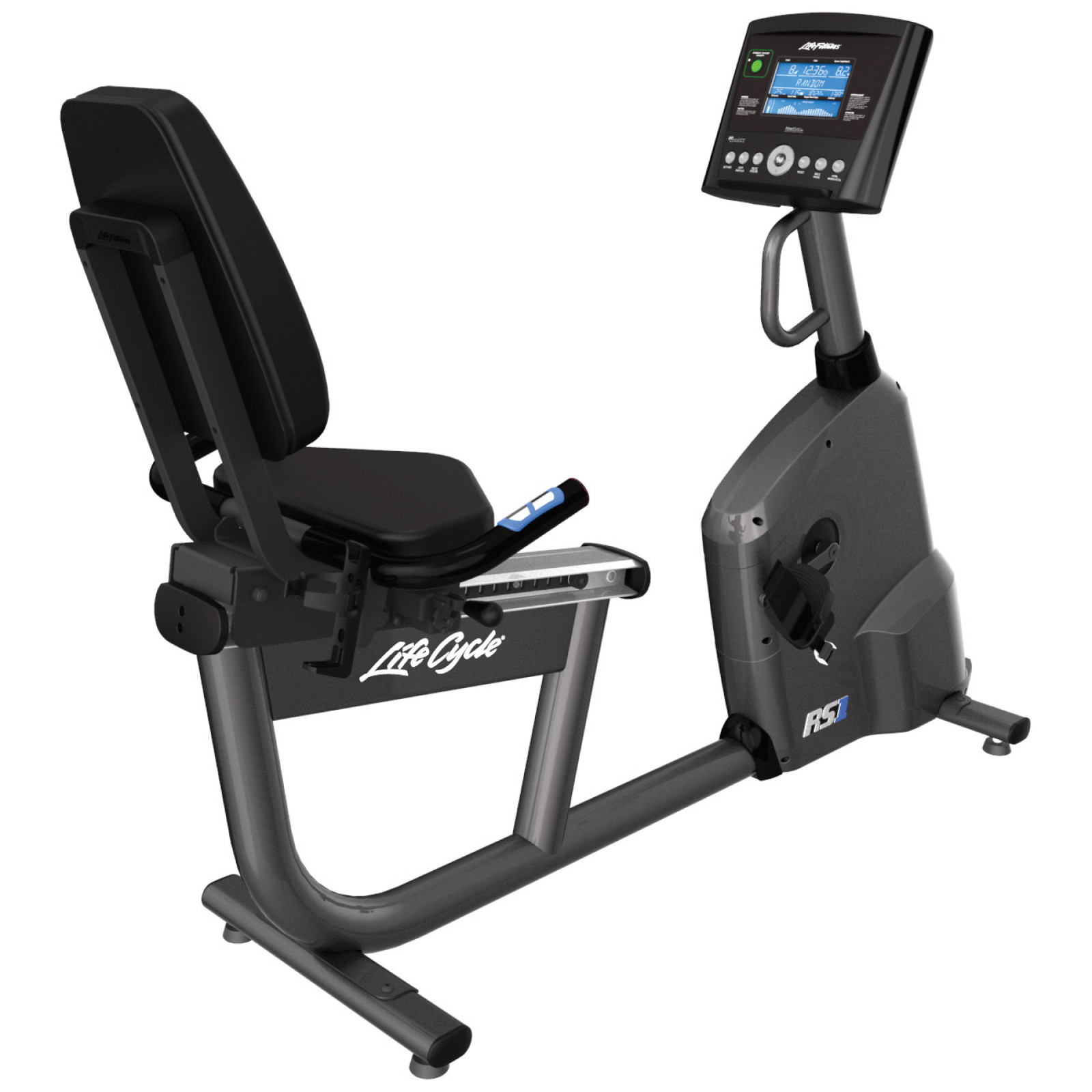 Life Fitness RS1 Step Through Recumbent Cycle Exercise Bike with GO