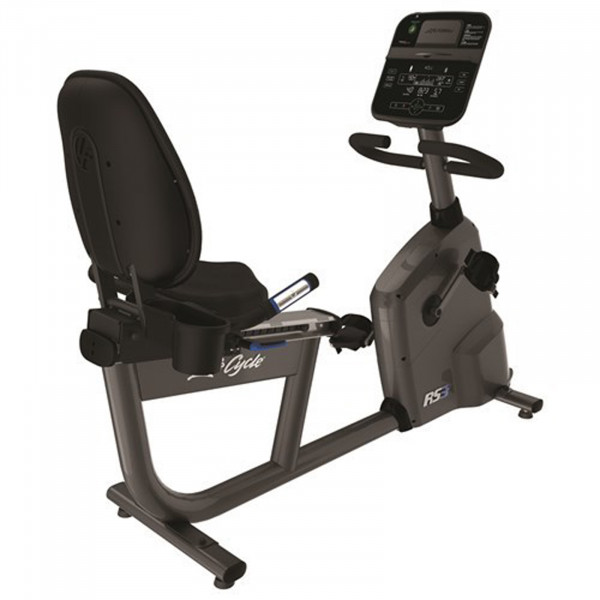 Life Fitness RS3 Lifecycle Recumbent Exercise Bike with Track Connect Console