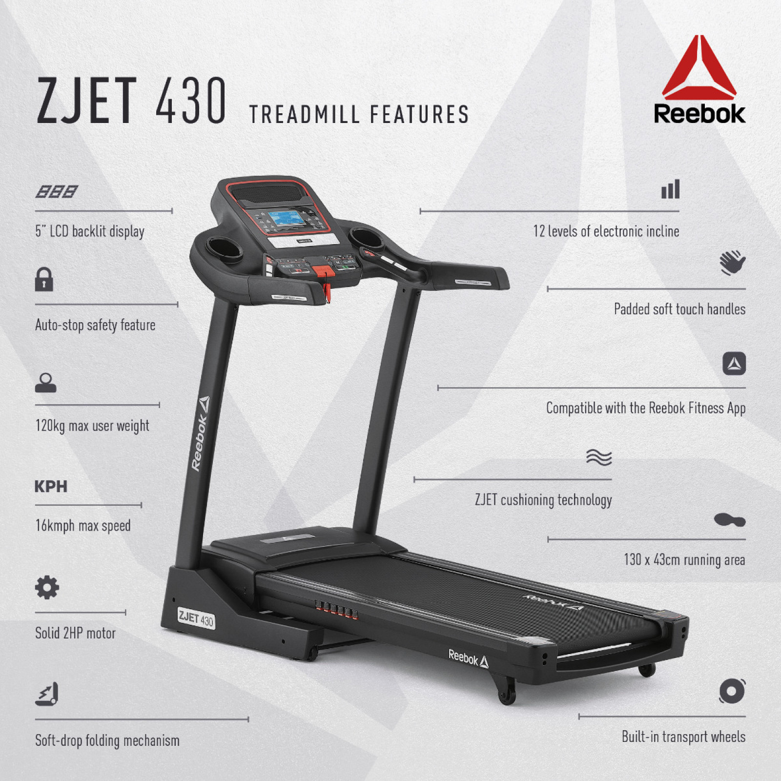 Reebok Z-Jet 430 Treadmill - Shop 