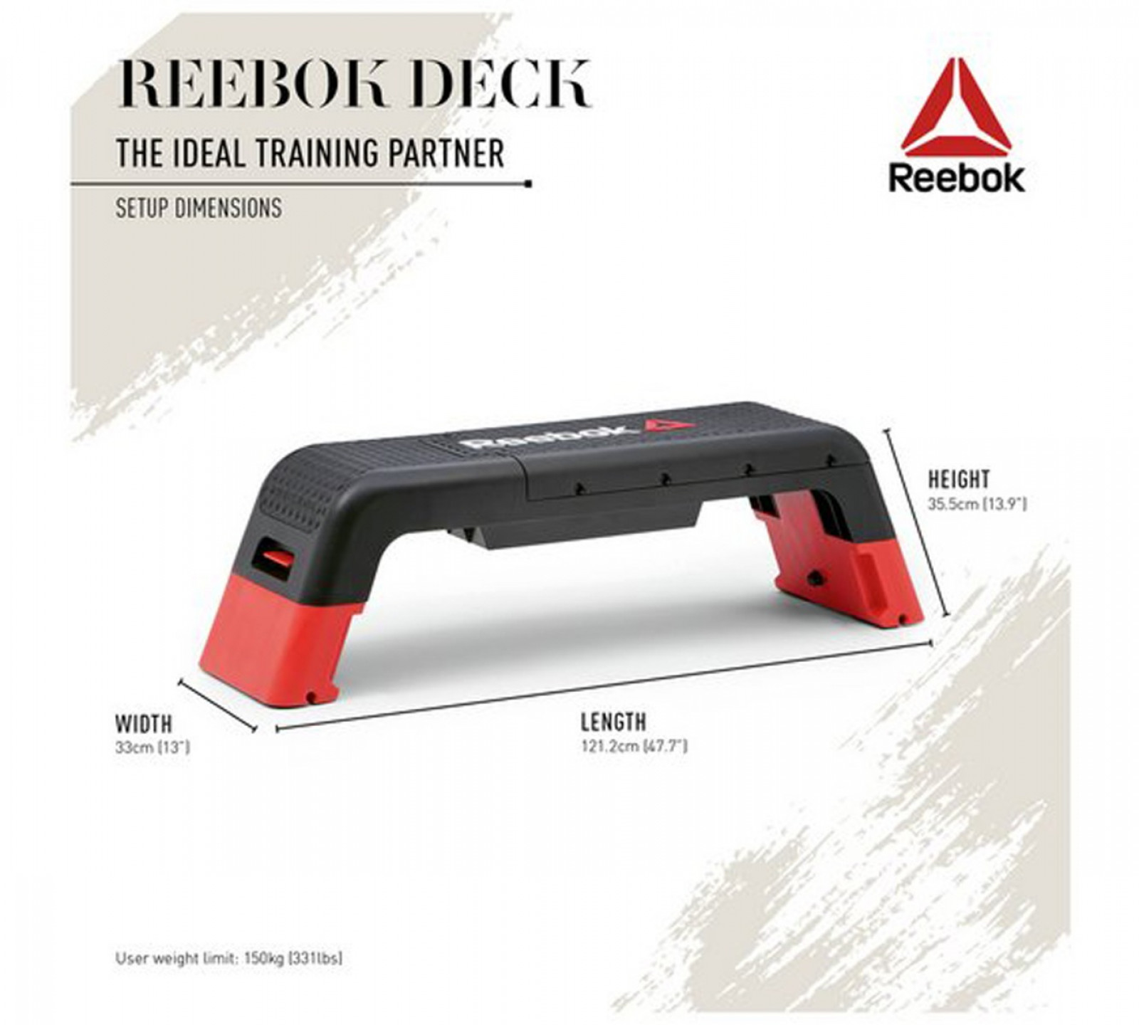 reebok deck height