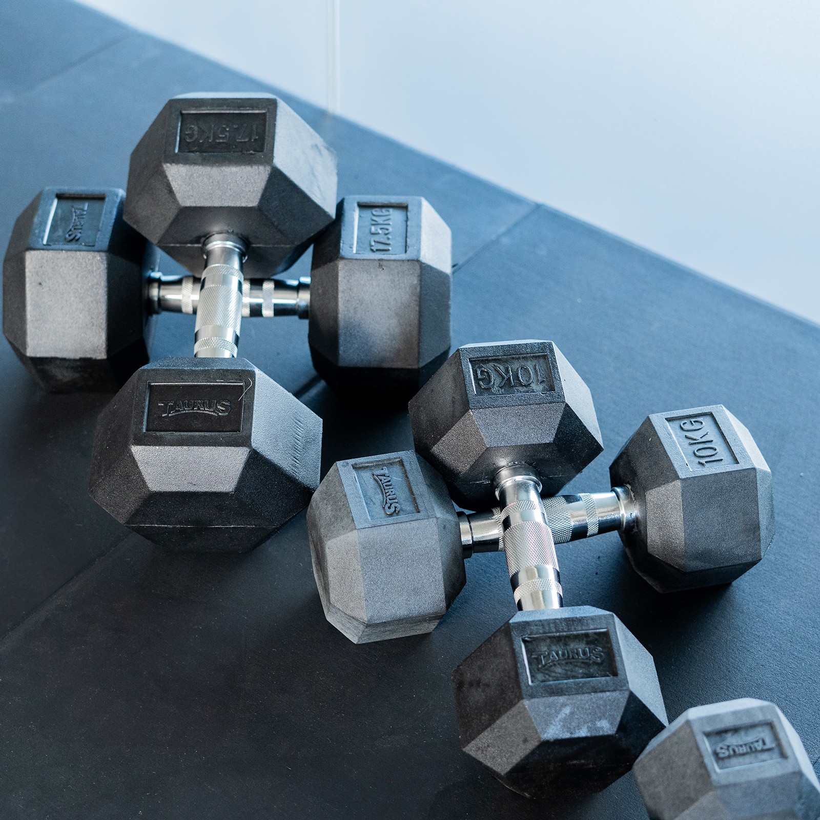 Taurus Rubber Hex Single Dumbbells - Shop Online - Powerhouse Fitness