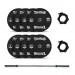 Taurus 100kg Bumper Black Olympic Weight Set with Bar