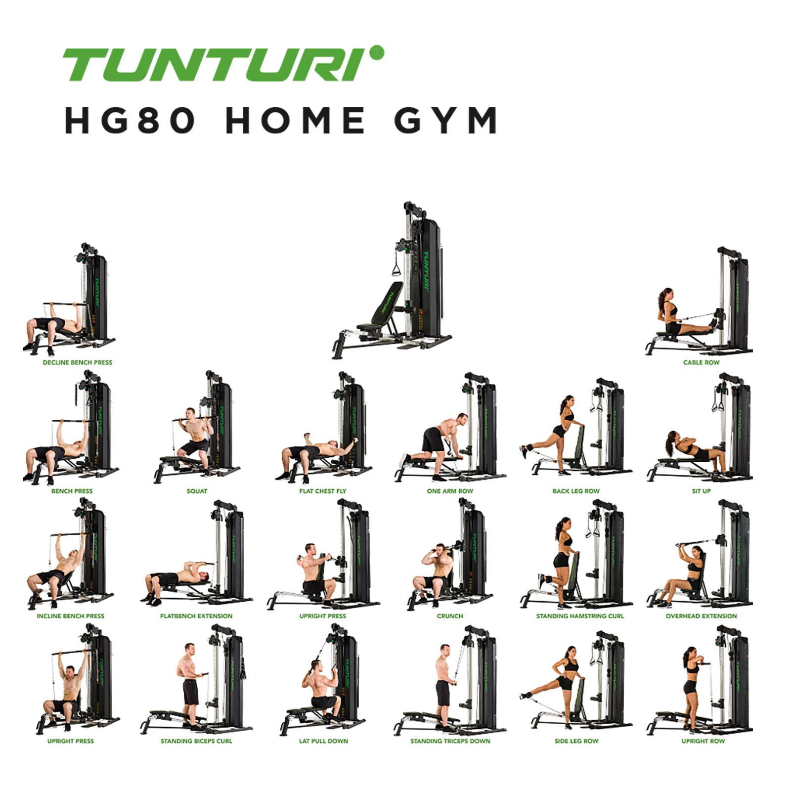 Tunturi home gym hg80 best sale